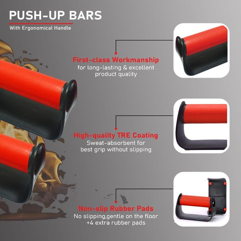 metaball Portable Push Up Handles Bars,Strength Training Push Up Handle,Portable Calisthenics Bar for Home Gym Workout, Pushup Bar Calisthenics Equipment,Bearing capacity 300kg - Image 2
